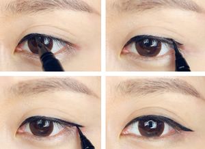 画眼线的步骤图片 调整眼型系列眼线教程