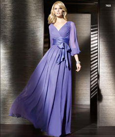 紫色长裙