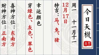 每日宜忌老黄历 2018年12月17日 