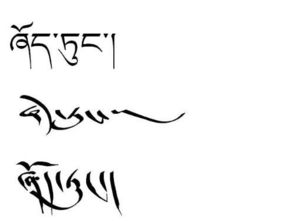 藏语名字翻译,求高人 