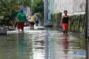 菲律宾多地普降大雨引发洪水泛滥 组图