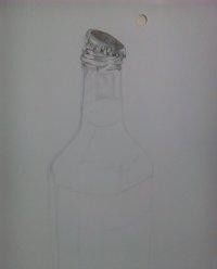 彩铅绘画瓶子教程