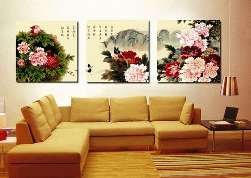 想在客厅的沙发背景墙上挂三联无框画,选择多大尺寸的画好呢 