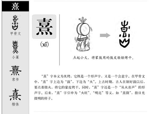 熹的意思 熹字五行属什么 熹字取名的寓意 