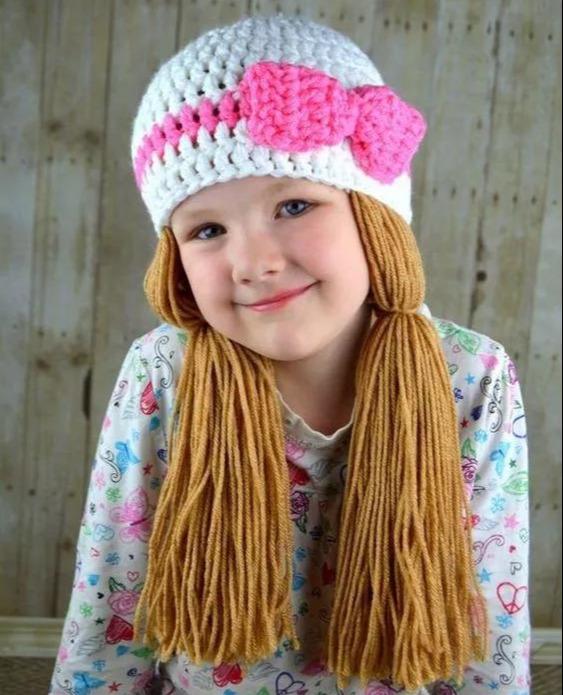 妈妈给孩子编织的帽子,孩子从可爱变得更可爱,附钩织教程