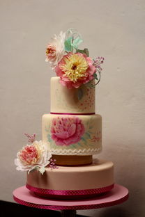 蛋糕,派艺术,装饰,鲜花,德卡 
