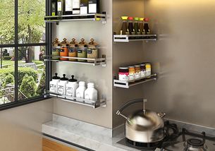 当厨房遇上置物架,怎么安装才能将美观性与实用性相结合