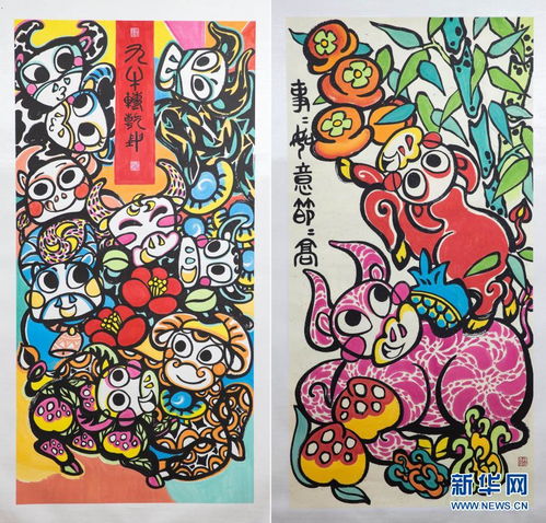 成都萌妹子牛年画 萌 牛