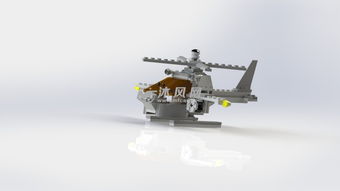 乐高武装直升机图片