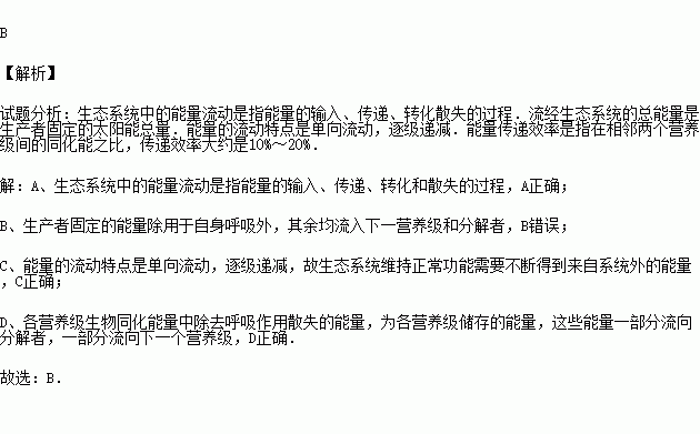 高二 生物 低营养级的生物所固定的能量一定比高营养级的大 请详细解答，谢谢！    (2 14：5：25)