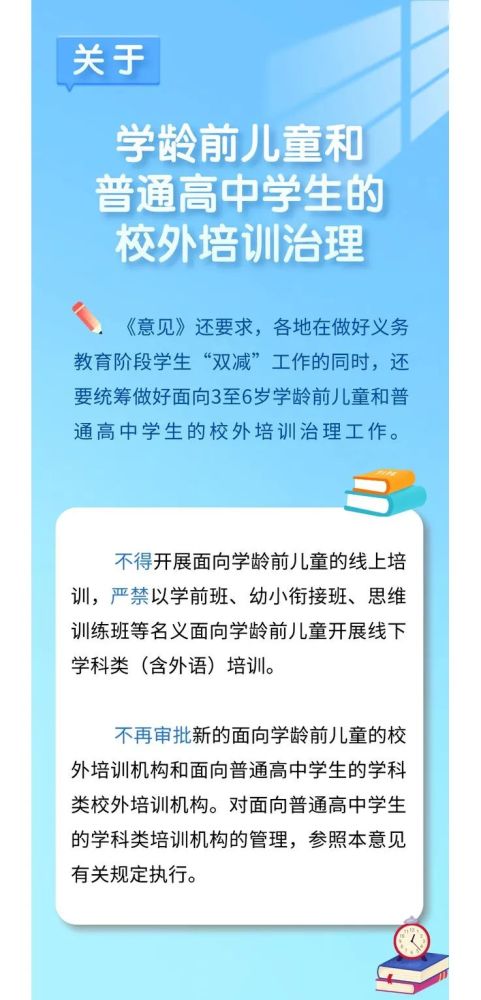 一图读懂双减政策