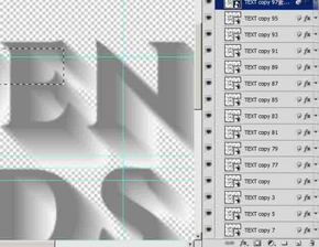 PS字体投影 阴影 渐变效果怎么做出来的 