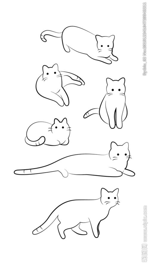 猫图片简笔画 