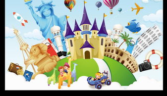 迪士尼热汽球乐园背景墙图片素材 psd效果图下载 儿童房背景墙图大全 电视背景墙编号 15946393 