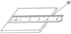 小平同学用刻度尺测量物理书的宽,他的测量方法如图所示,