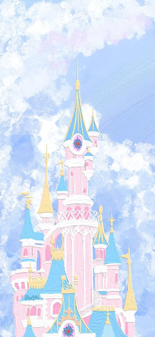 迪士尼风城堡手机壁纸