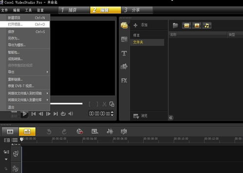 刚装了个会声会影X4 ,点打开项目后 找不到视频文件 明明有很多文件的,可是项目里边显示不出来 怎么了 