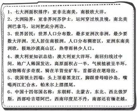 独家资料 1份地理知识点,孩子照做,100分不是梦 