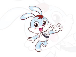 2017年蓝色平面商务白领可爱卡通兔图片素材 cdr模板下载 1.34MB 动漫人物大全 人物形象 