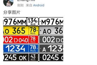 你会辨认俄罗斯的车牌吗 车牌上的数字和字母分别代表什么意思