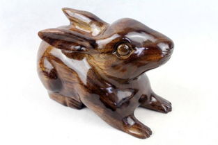 木制工艺品 木雕兔子 风水摆件 招财兔 十二生肖兔子 特价新款H