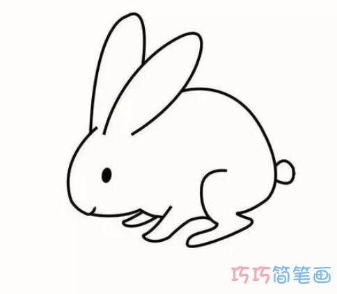 怎么画小白兔手绘简单好看兔子的画法步骤简笔画图片 小手画堂 