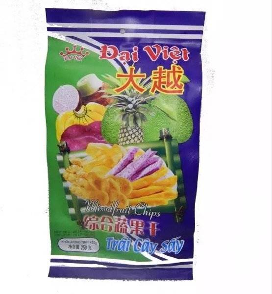 越南进口大越综合蔬果干250g 3包果干越南特产零食小吃