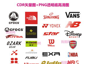 国内外著名运动品牌LOGO服装标志CDR格式矢量图设计素材图片 cdr模板下载 2.50MB 其他大全 标志丨符号 