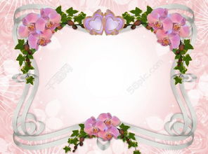 浪漫花朵装饰边框图片模板免费下载 jpg格式 3872像素 编号13768269 千图网 