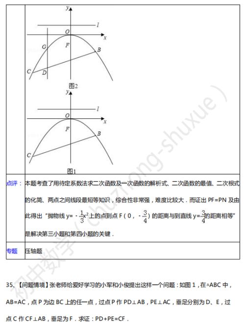 初中数学 初中数学最全答题模板 真题压轴40练