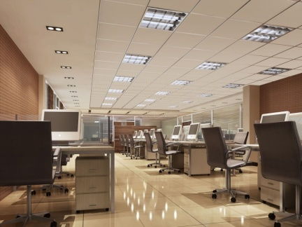 2018办公室办公区装修效果图 房天下装修效果图 