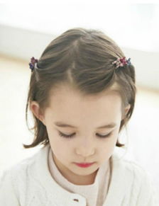 韩国儿童可爱花朵刘海抓夹 