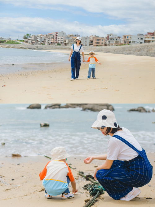 夏天带上娃去海边吹风吧 海风很甜,有你很暖 