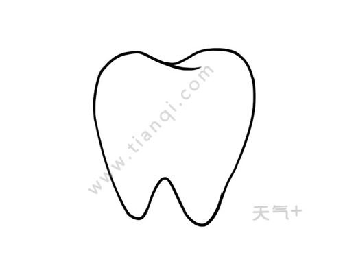 牙齒簡筆畫怎么畫