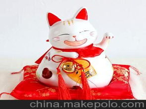 批发出口日本9寸 大号亿万两招财猫 摆件 招财吉祥物图片 