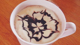 超级简单的摩卡咖啡拉花