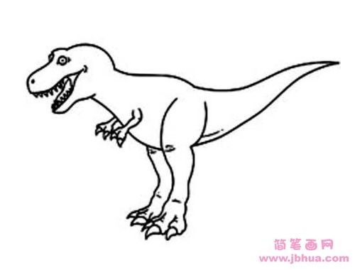 肉食恐龙简笔画 