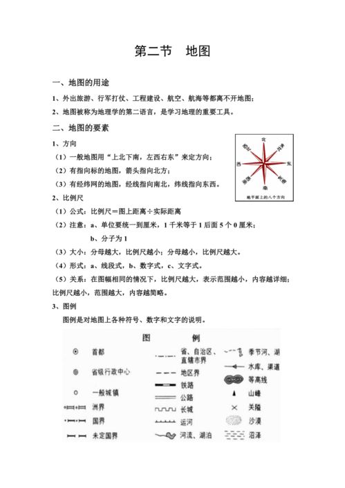 2023年中考地理复习 地图知识点 