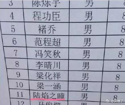 以后起名字真的要慎重啊,不然叫出来太可怕了