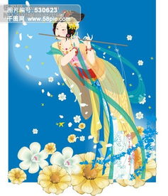 古典仙女插画背景模板免费下载 cdr格式 编号530623 千图网 