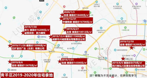 最全 近两年成都地价地图出炉,看看2020你还买得起哪