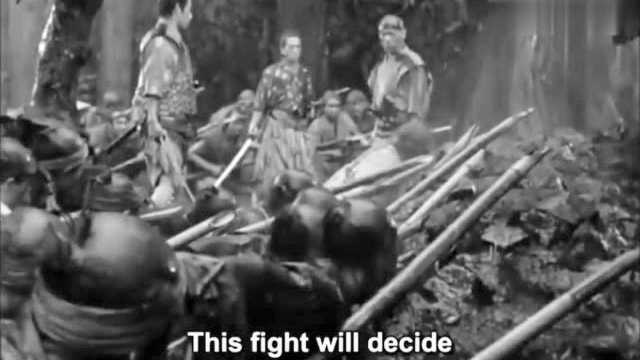 日本黑泽明经典电影七武士 就冲着那名武士的着装 就该点赞 