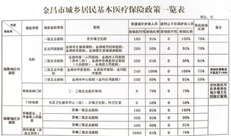 甘肃省金昌城乡居民医保政策