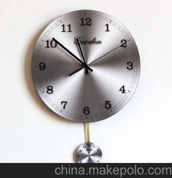时尚创意钟表 欧美钟表 摆动钟 贴纸钟表 钟表批发 9807 太阳机蕊