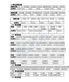 中考 一模必背化学知识点总结