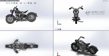 3D金属拼图之哈雷摩托车模型