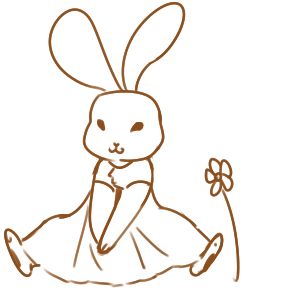 又简单又好看的童话兔子简笔画原创教程步骤 5068儿童网 