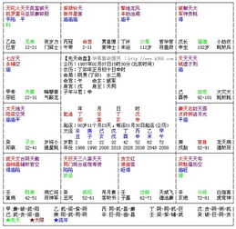 紫微斗数星盘求解 