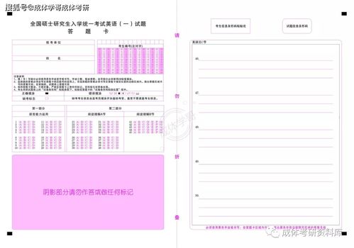 考研专业课答题卡注意事项盘点 这几张答题纸,决定你能考多少分