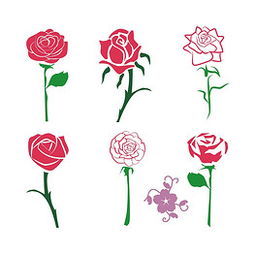 CDR玫瑰花爱情 CDR格式玫瑰花爱情素材图片 CDR玫瑰花爱情设计模板 我图网 